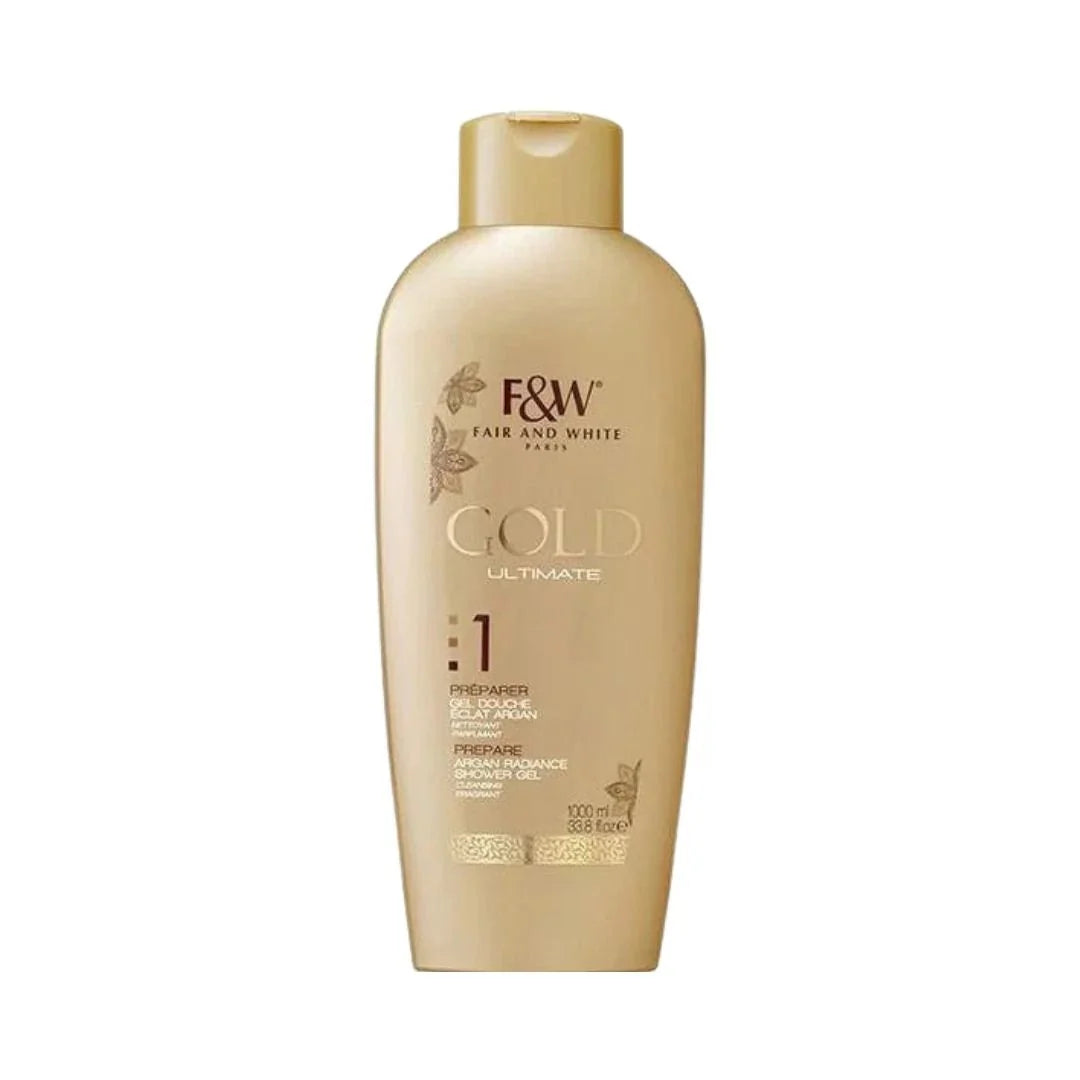Fair & White Argan Radiance Body Wash 1000ml – Daily Smoothing - Bazarora