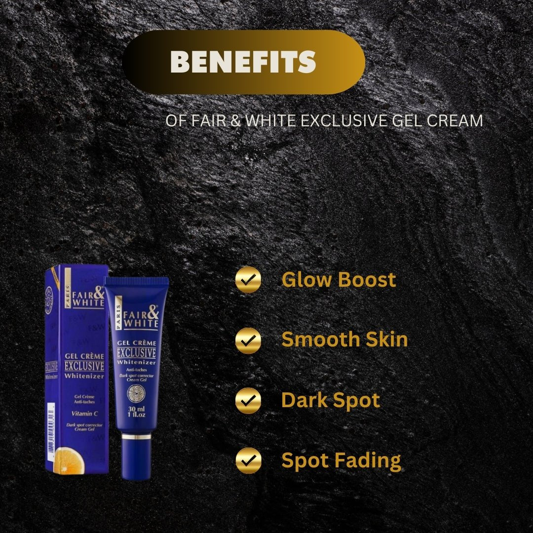 Fair & White Exclusive Gel Cream with Vitamin C 30 ml - Bazarora
