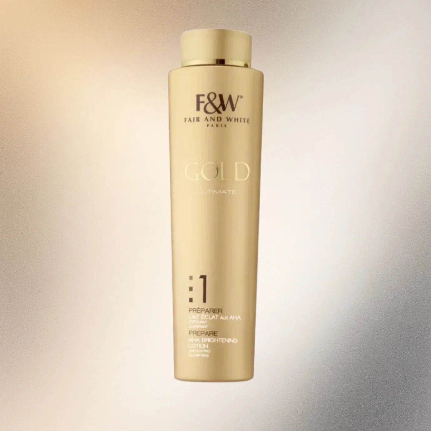 Fair & White Gold 1 AHA Body Lotion with Glycolic Acid 350ml - Bazarora