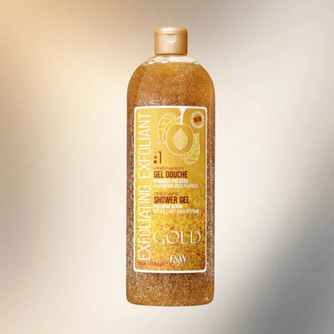 Fair & White Gold Shower Gel Precious Scrub 940 ml / 31.8 oz - Bazarora