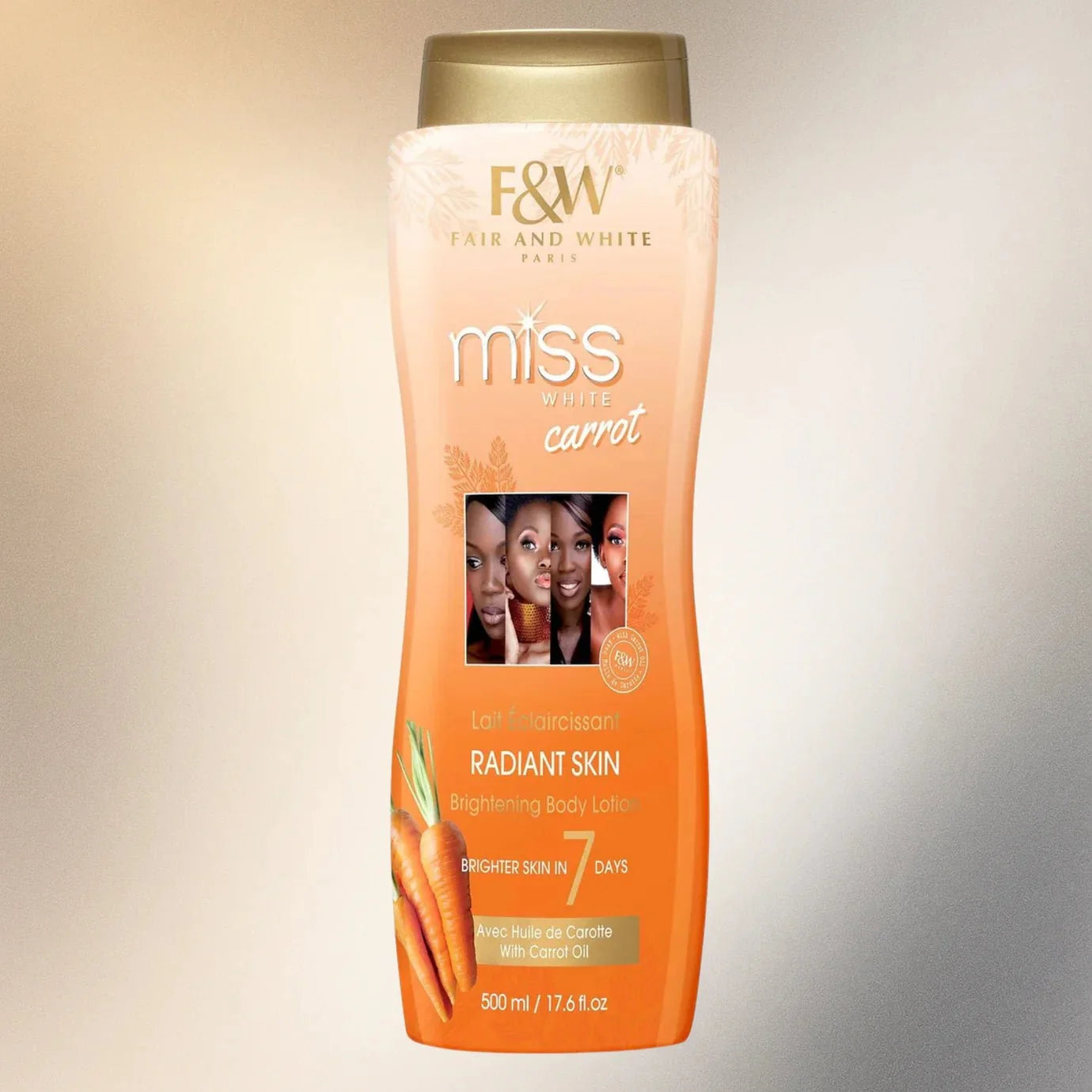 Fair & White Miss White Carrot Body Lotion 500 ml - Bazarora