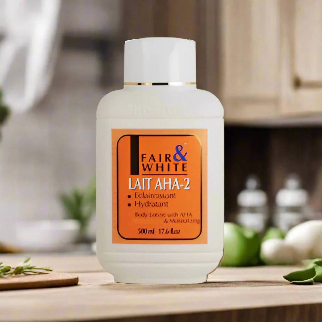 Fair & White Original AHA Body Lotion with Lactic Acid 17 oz / 500ml - Bazarora