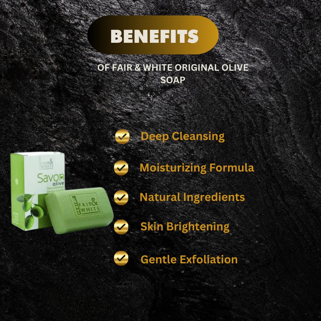 Fair & White Original Olive Soap with Olive Oil 7 oz - Bazarora