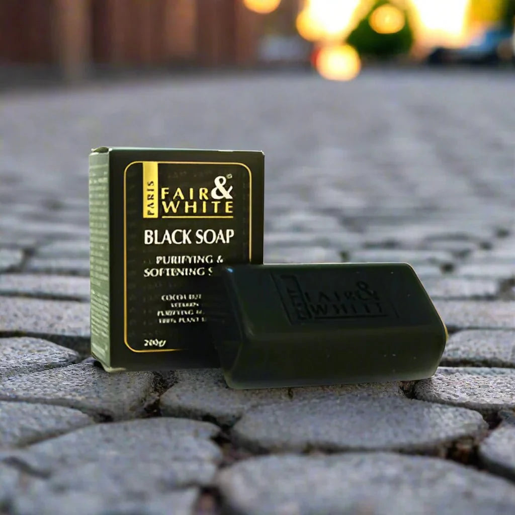 Fair & White Original Purifying Black Soap 7 oz - Bazarora