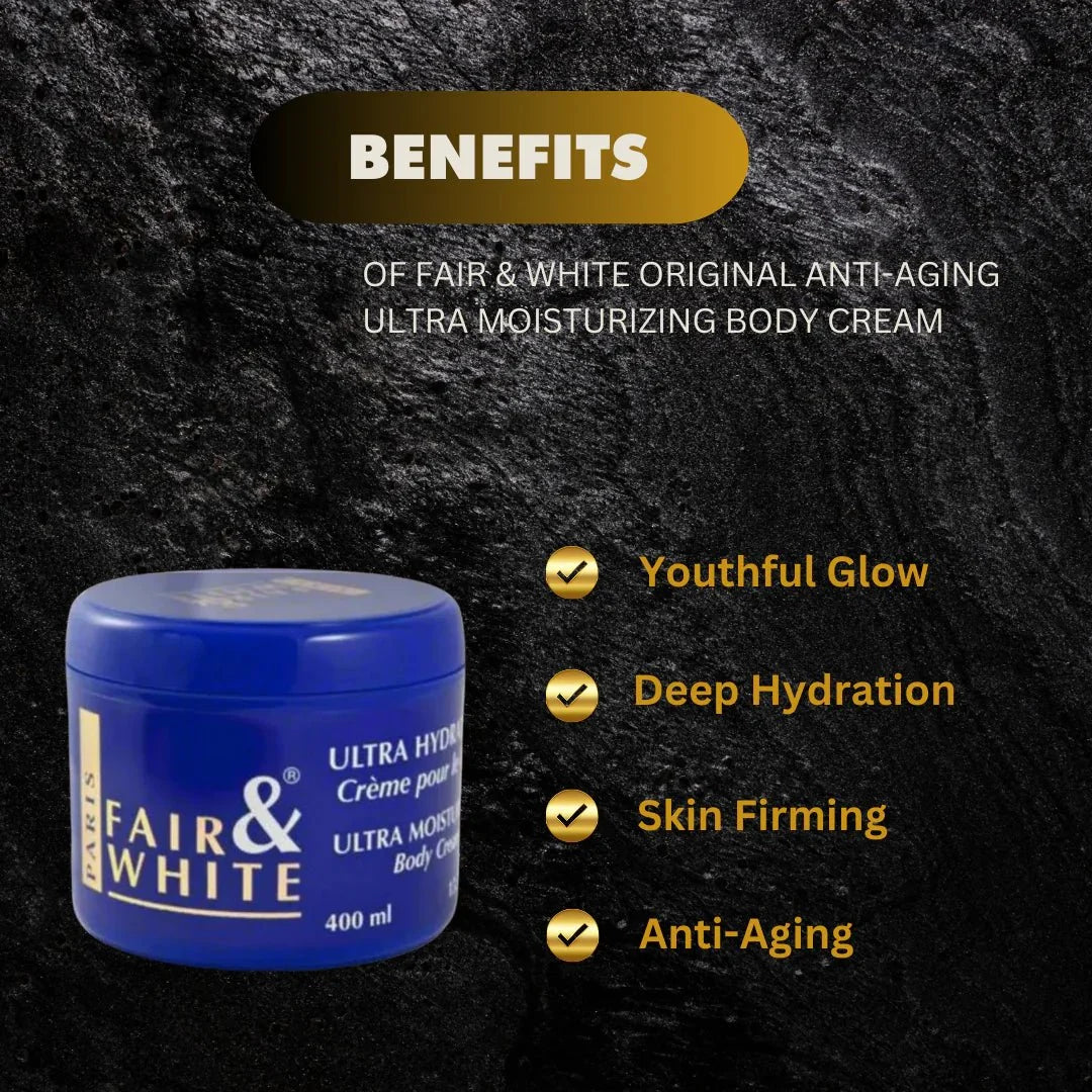 Fair & White Original Ultra Moisturizing Body Cream 400 ml - Bazarora