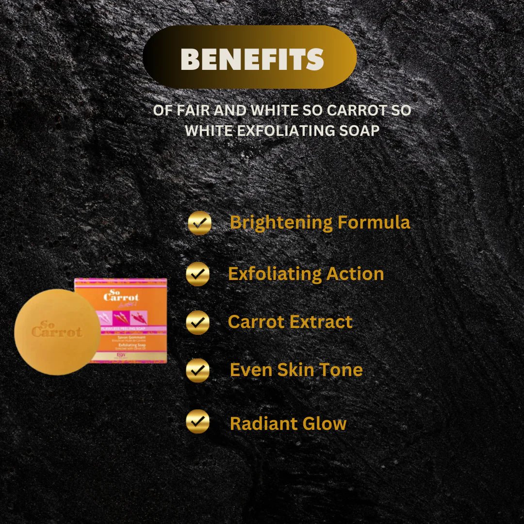 Fair & White So Carrot Soap with Carrot Oil 7 oz - Bazarora