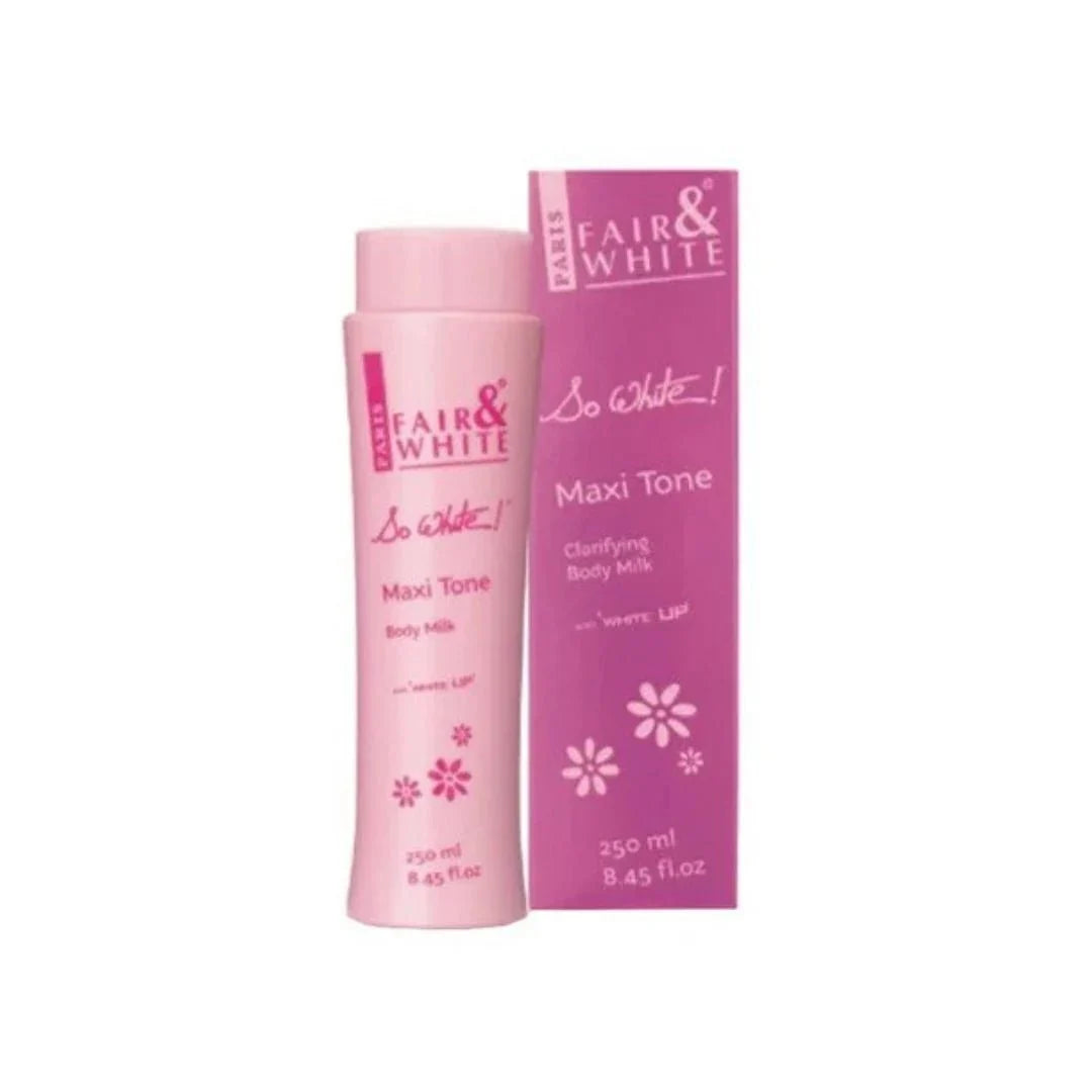 Fair & White So White Maxi Tone Body Milk Lotion 250ml / 8.45 oz - Bazarora