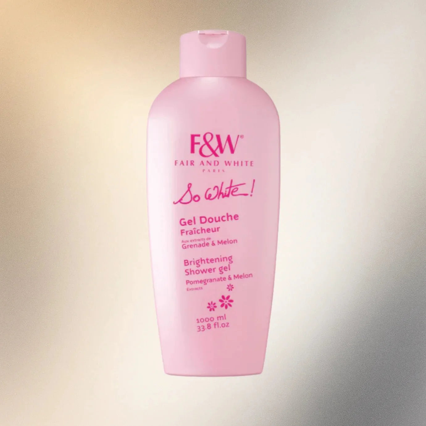 Fair & White So White Refreshing Shower Gel with Melon & Pomegranate 33.8 oz / 1000ml - Bazarora