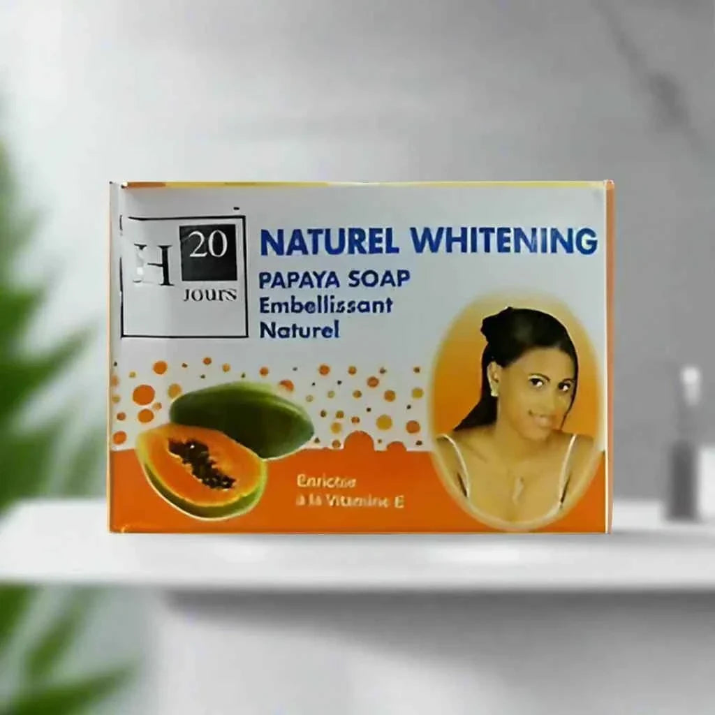 H20 Jours Natural Papaya Beauty Soap with Vitamin E 180 g