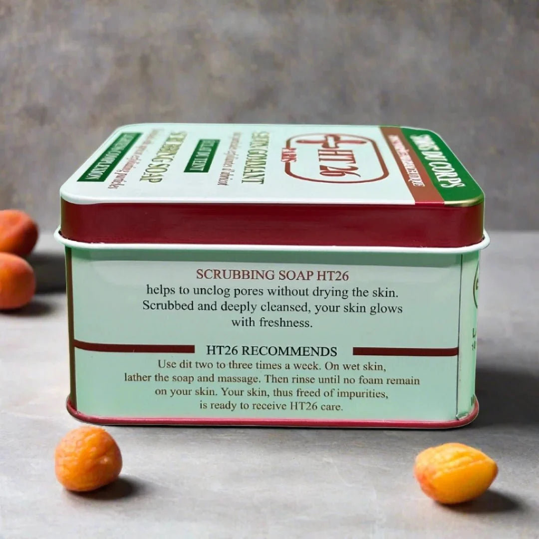 HT26 Apricot Exfoliating Scrub Soap 200g – Gentle Smoothing Cleanser - Bazarora