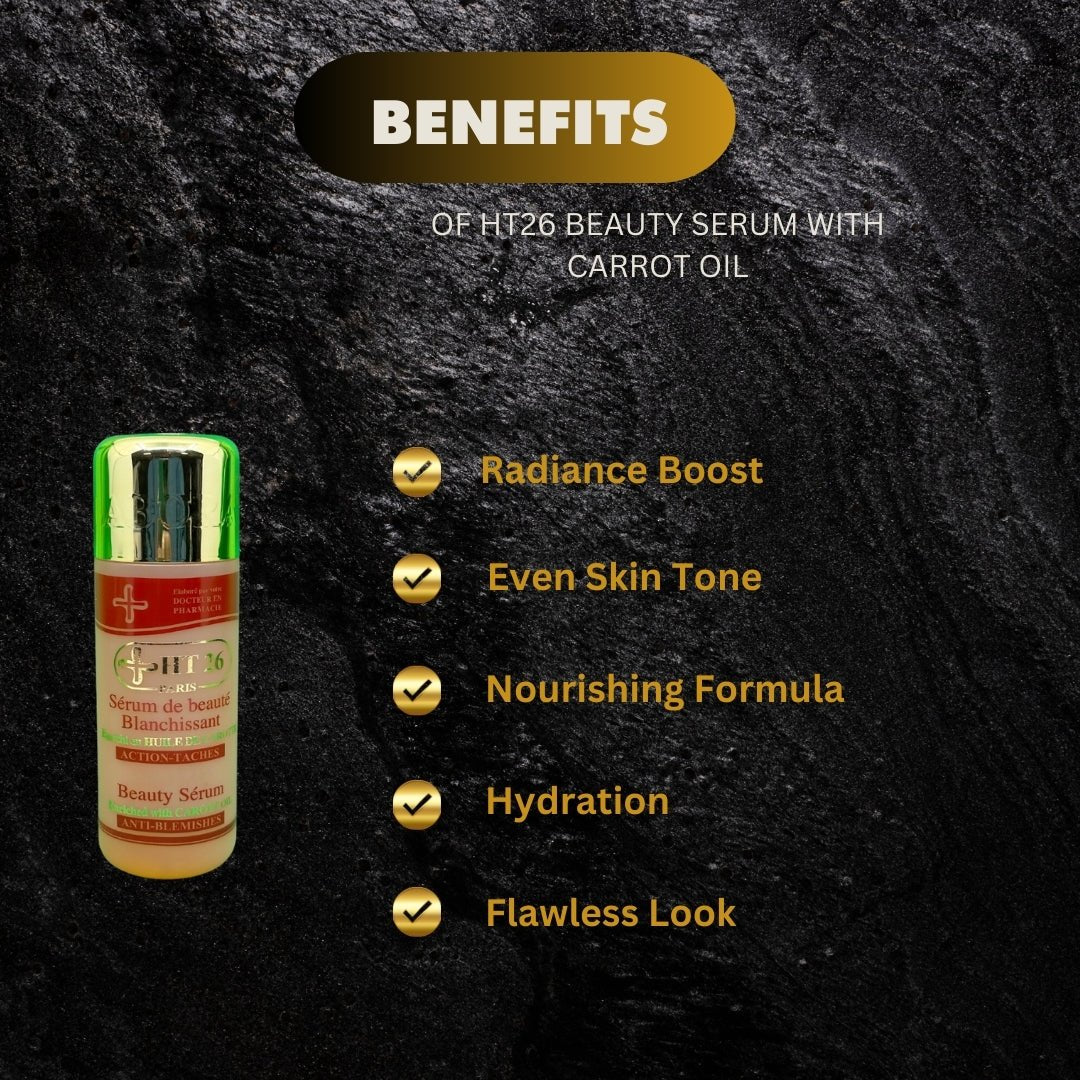 HT26 Carrot Infused Beauty Serum 150ml – Smooth & Radiant Look - Bazarora