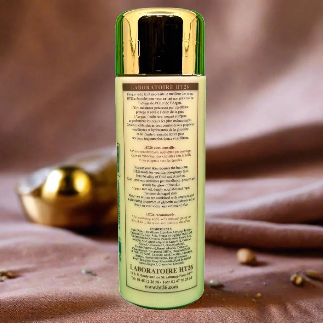HT26 Gold & Argan Body Lotion 500ml - Bazarora