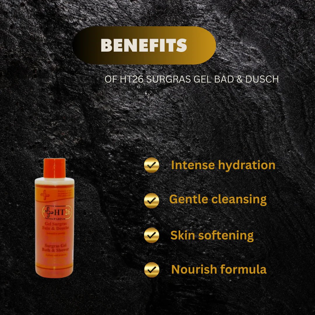 HT26 Surgras Bath & Shower Gel 1000ml – Gentle Daily Cleanser - Bazarora