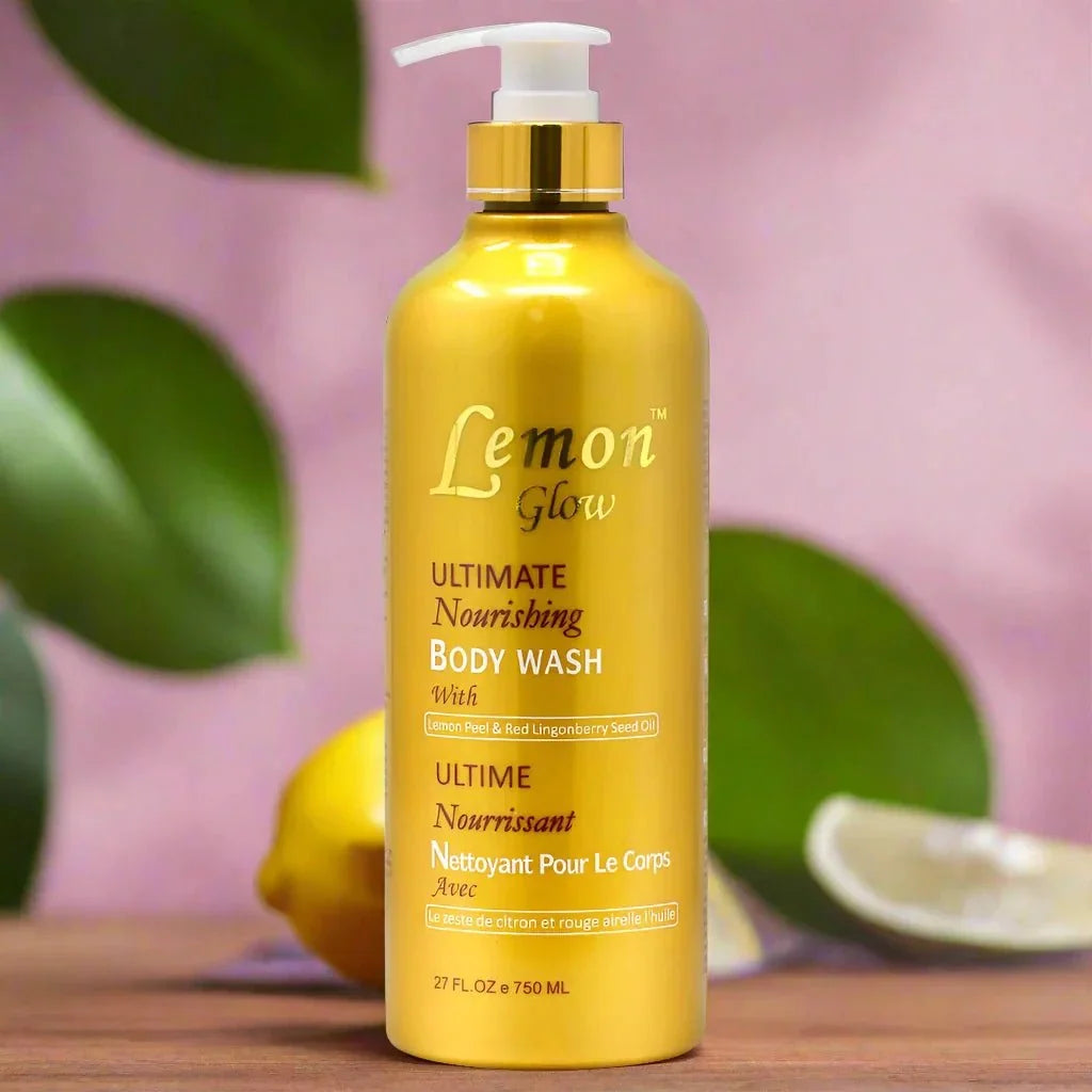 Lemon Glow Ultimate Nourishing Body Wash 750ml - Bazarora
