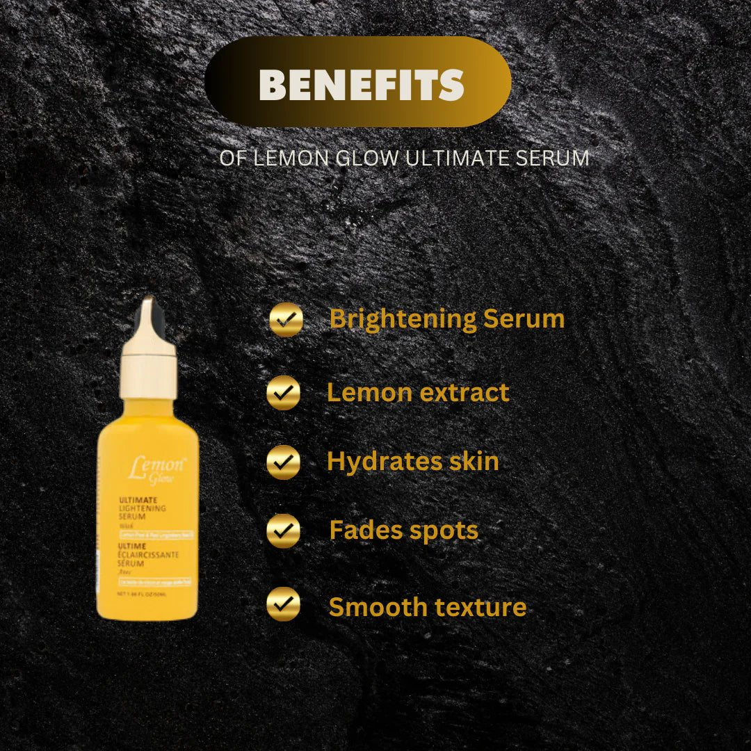 Lemon Glow Ultimate Serum 1.66 oz / 50 ml - Bazarora