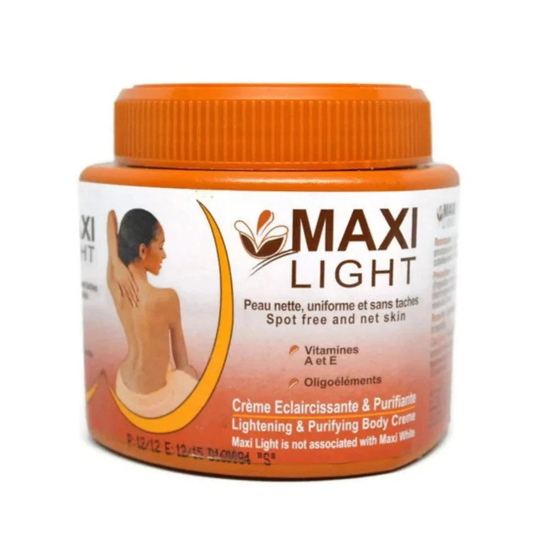 Maxi Light Body Cream 550ml – Daily Hydrating & Softening Moisturizer - Bazarora