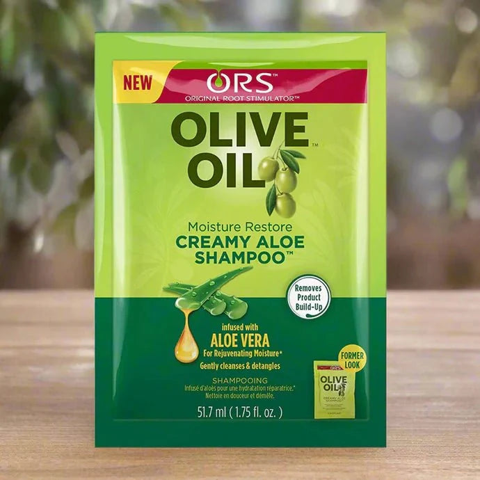 Organic Root Stimulator Olive Oil Creamy Aloe Shampoo 1.75 Oz - Bazarora