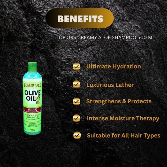 ORS Creamy Aloe Shampoo 500 ml - Bazarora