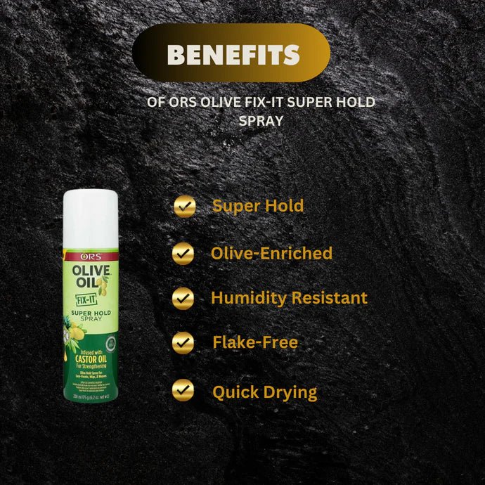 ORS Olive Fix-It Super Hold Spray 6.2 oz - Bazarora