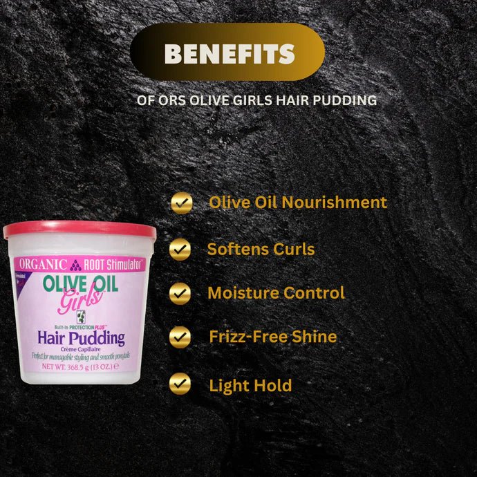 ORS Olive Oil Girls Hair Pudding 13oz - Bazarora