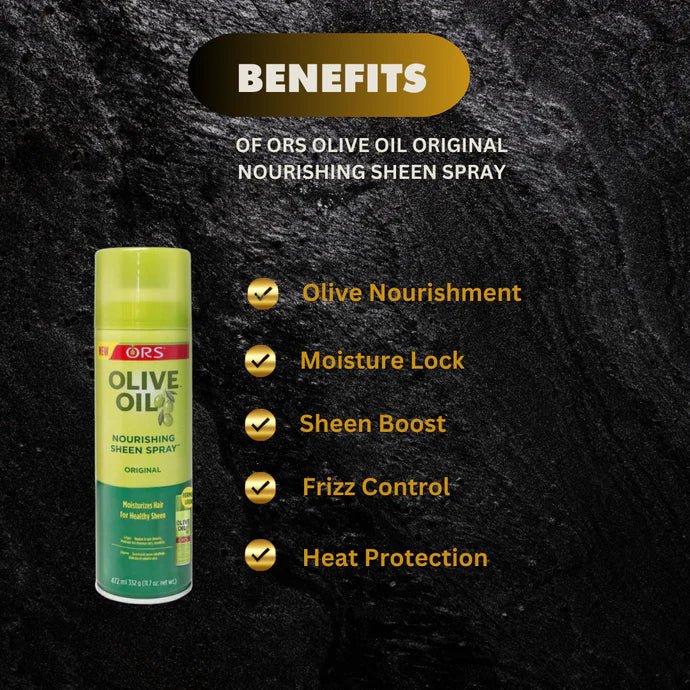 ORS Olive Oil Original Nourishing Sheen Spray 11.7 oz - Bazarora