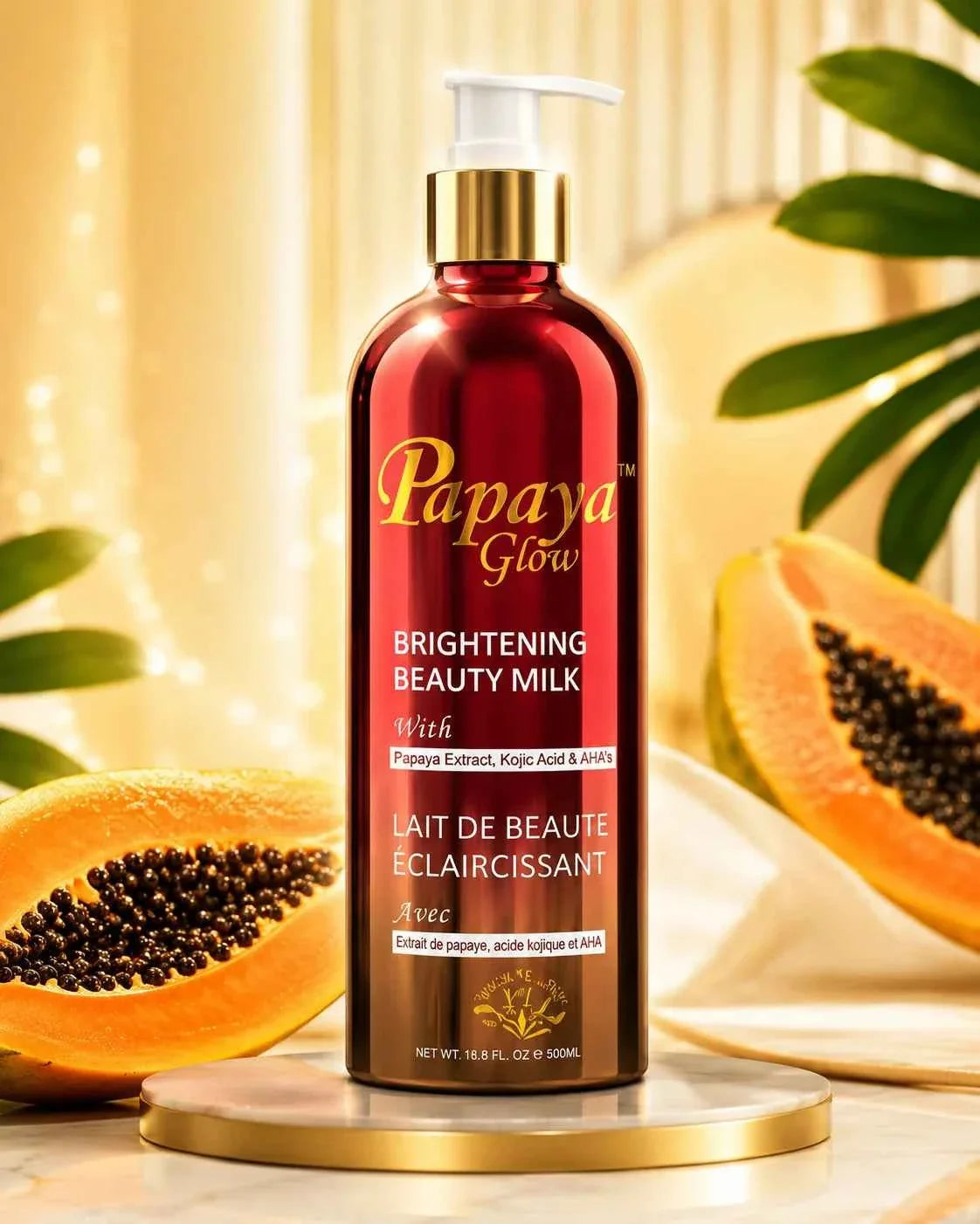 Papaya Glow Beauty Milk for Soft & Smooth Skin – 500ml / 16.8 fl. oz.