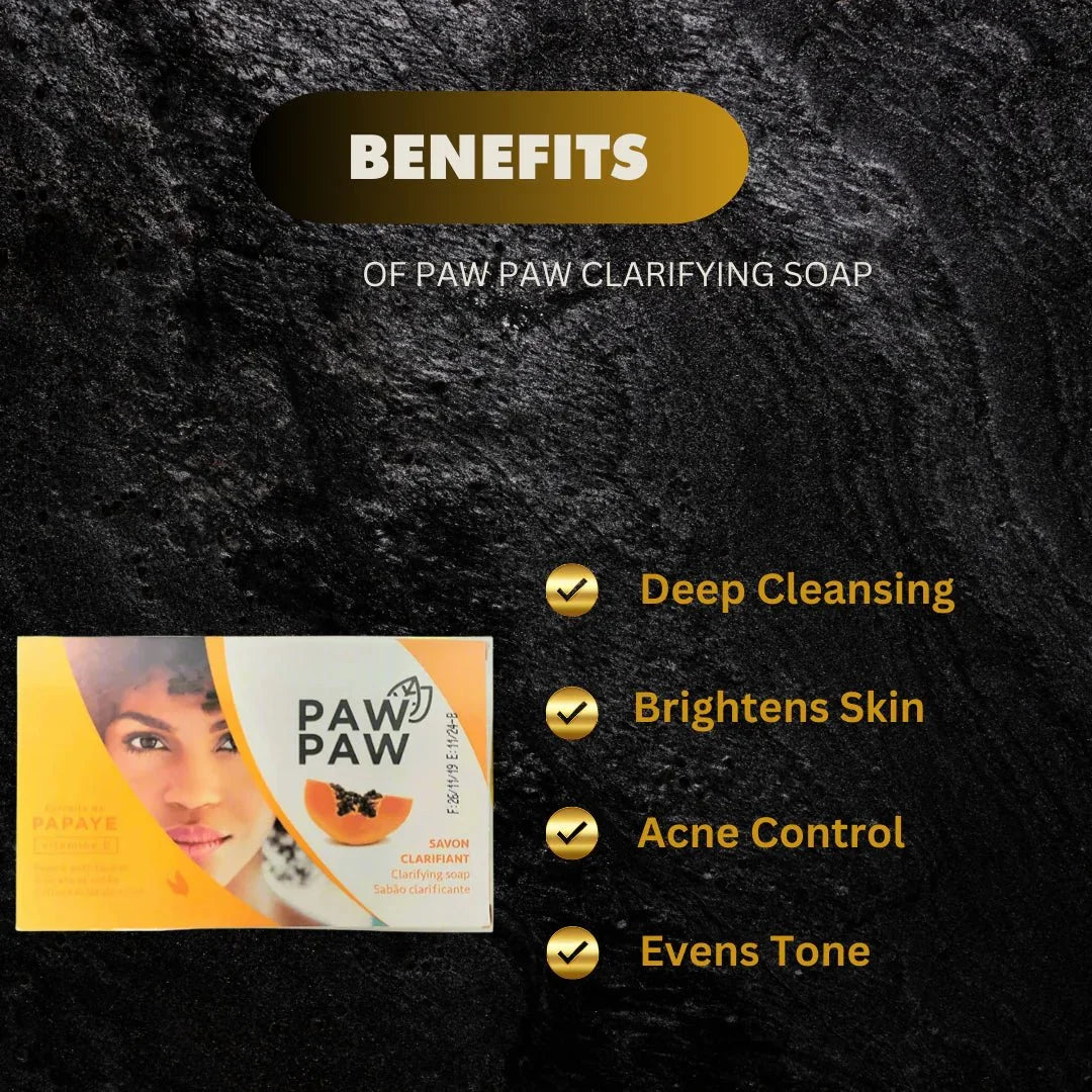 Paw Paw Clarifying Soap with Papaya Extract 180g - Bazarora