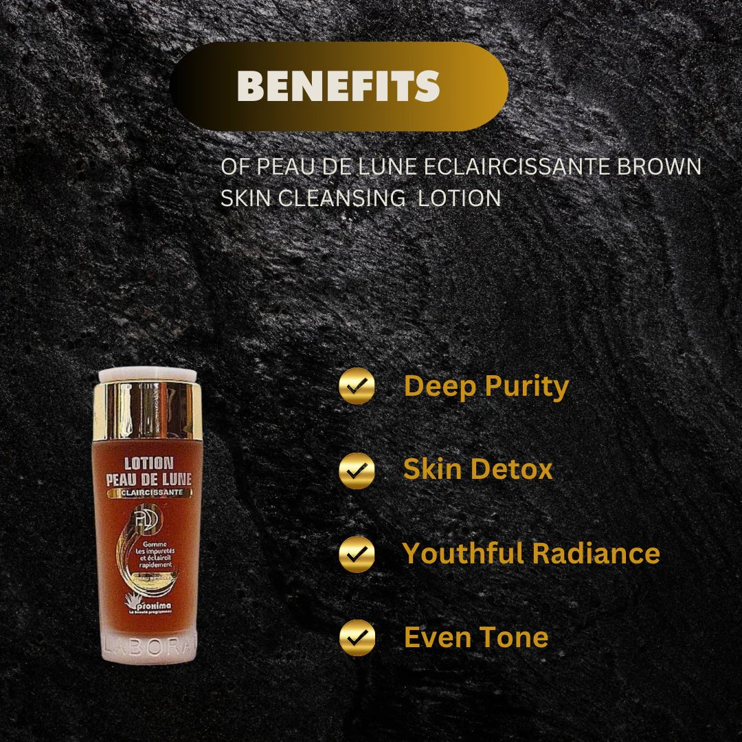 Peau De Lune Brown Skin Cleansing Lotion with Natural Ingredients 100 ml - Bazarora