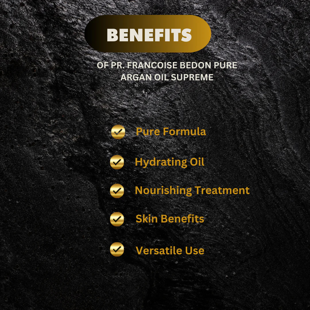 Pr. Francoise Bedon Pure Argan Oil Supreme 125ml / 4.25oz - Bazarora