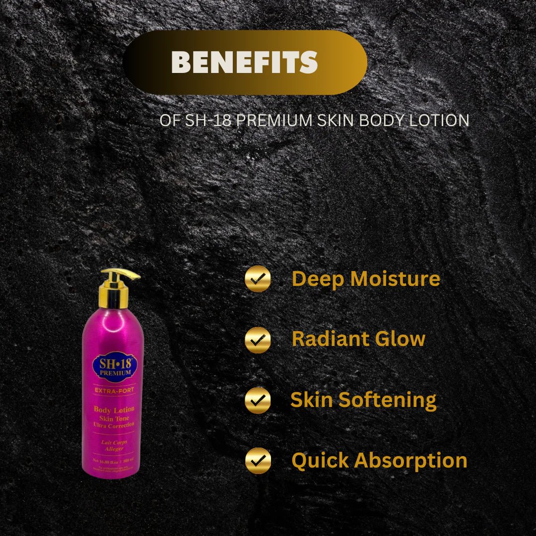 SH-18 Premium Skin Body Lotion 500ml - Bazarora