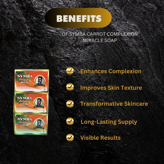 Symba Carrot Complexion Soap 80g (Pack of 6) - Bazarora