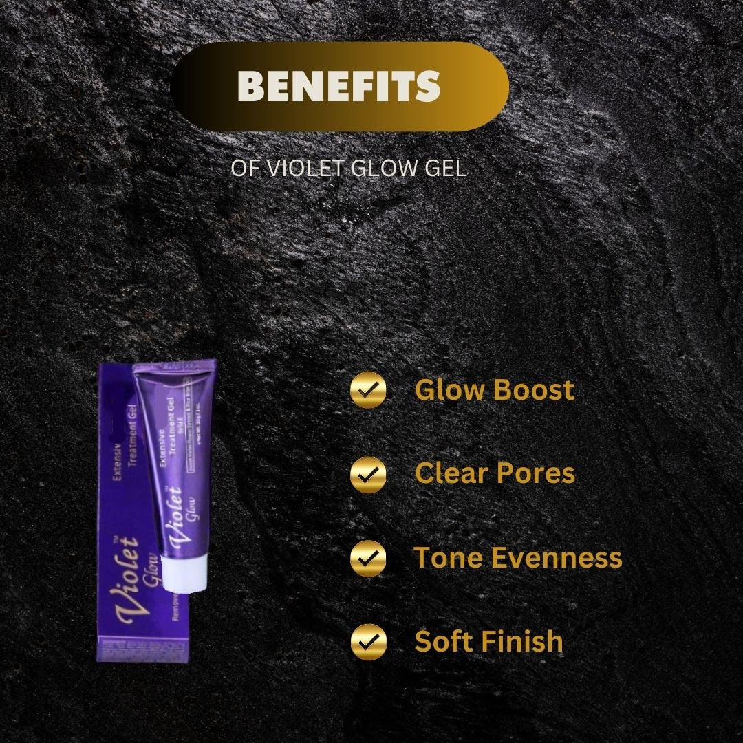 Violet Glow Extensive Gel with Sweet Violet Extract 1 oz - Bazarora