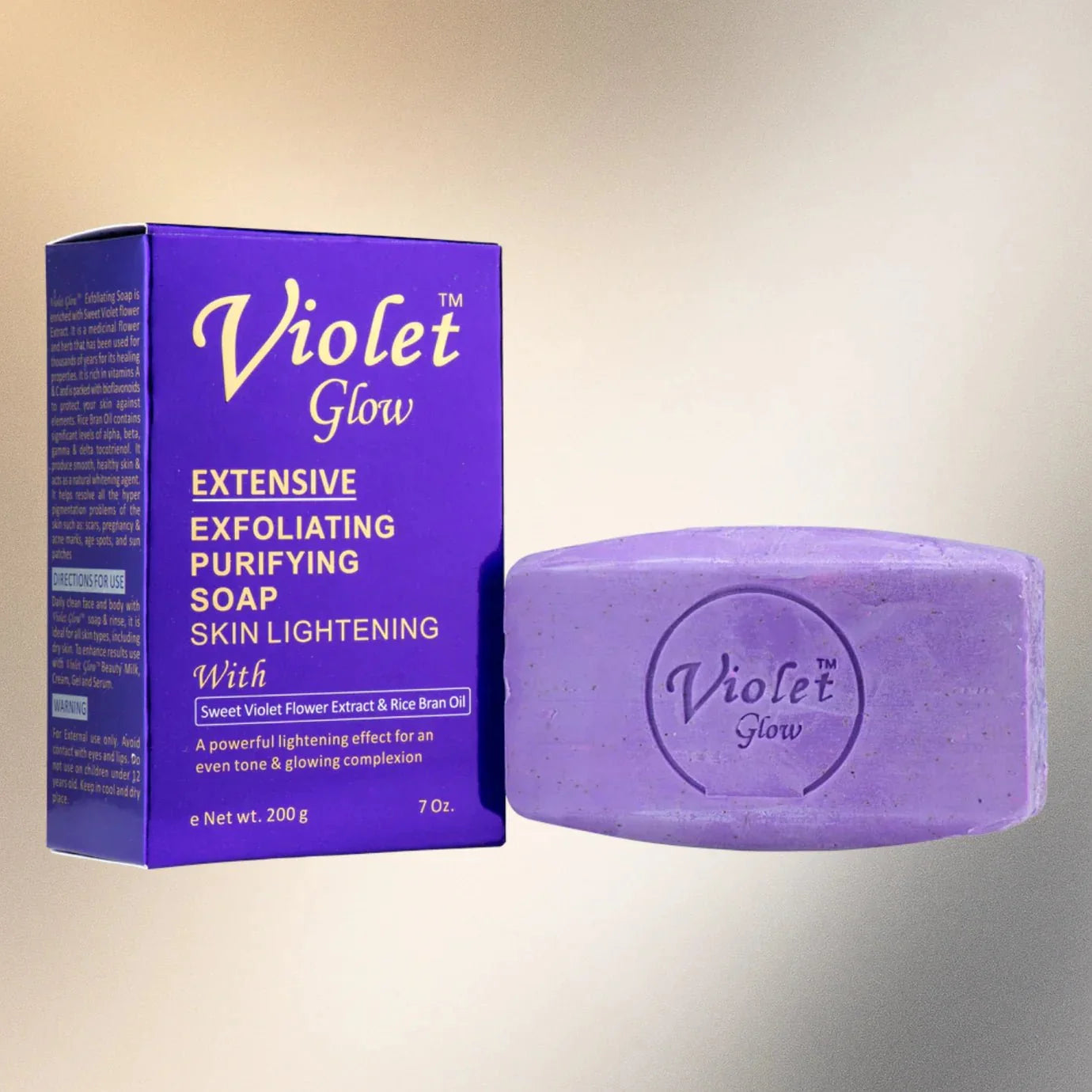 Violet Glow Extensive Purifying Soap with Sweet Violet Extract 7 oz - Bazarora