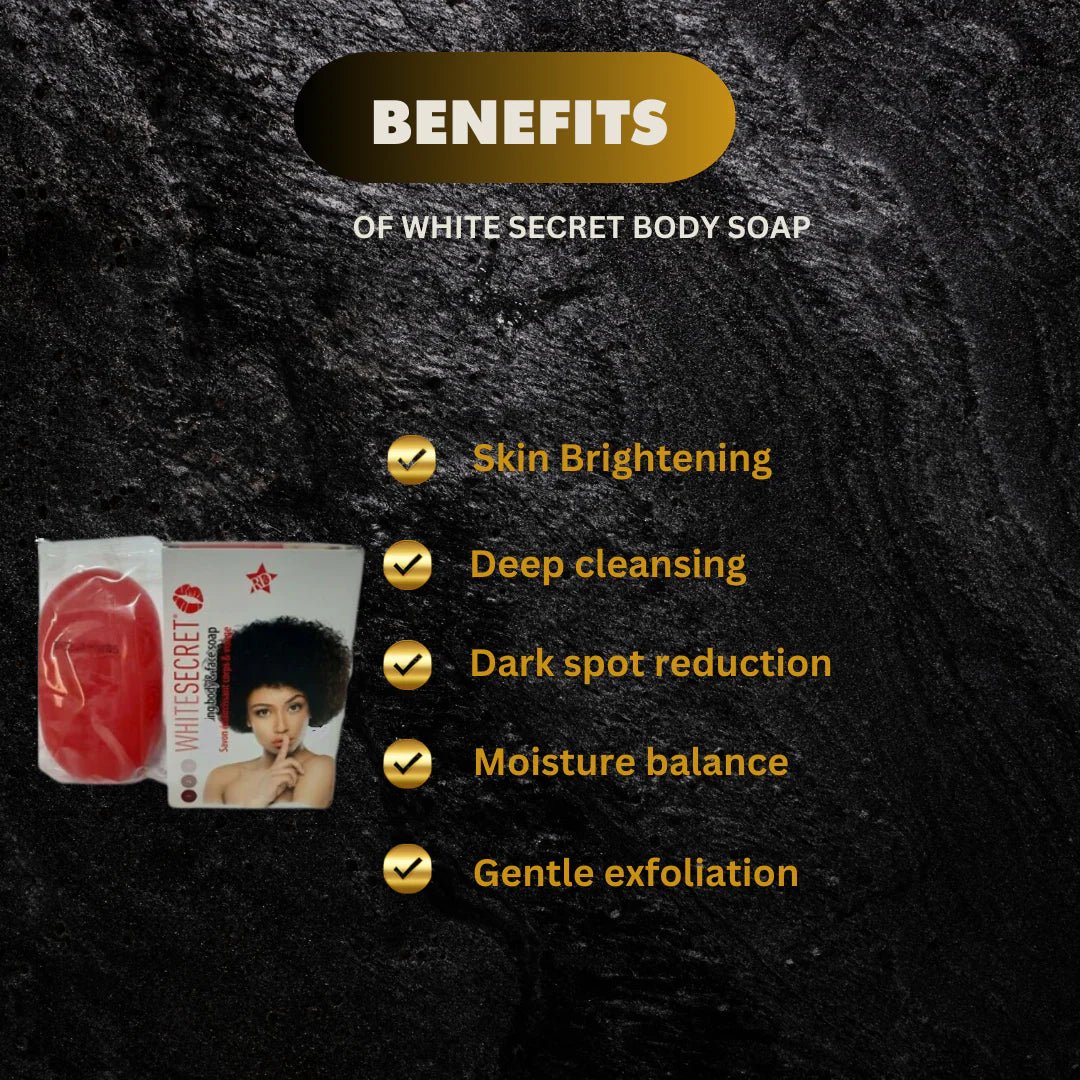 White Secret Body & Face Soap 190g – Refreshing Cleansing Bar - Bazarora