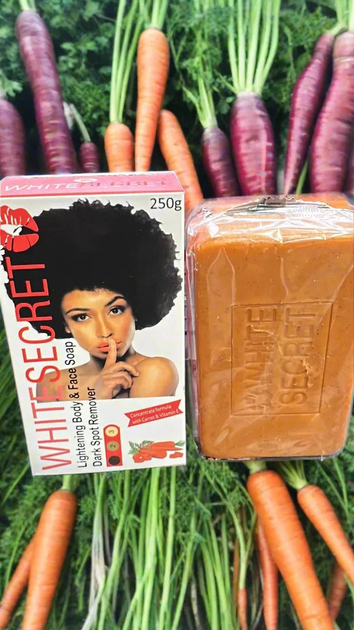 White Secret Carrot Body & Face Soap 250g - Bazarora