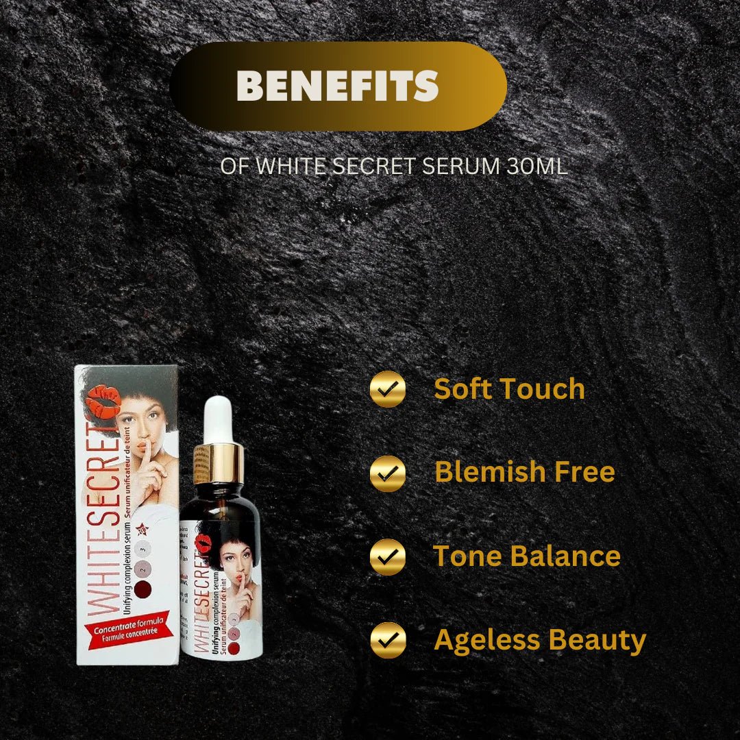 White Secret Serum 30ml – Lightweight Smoothing Serum - Bazarora